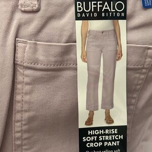 NWT Buffalo High-Rise Soft Stretch Crop Pant size 10 Soft Lilac